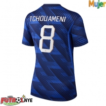 Camiseta Francia Aurelien Tchouameni #8 Primera Equipación para mujer Mundial 2026 manga corta